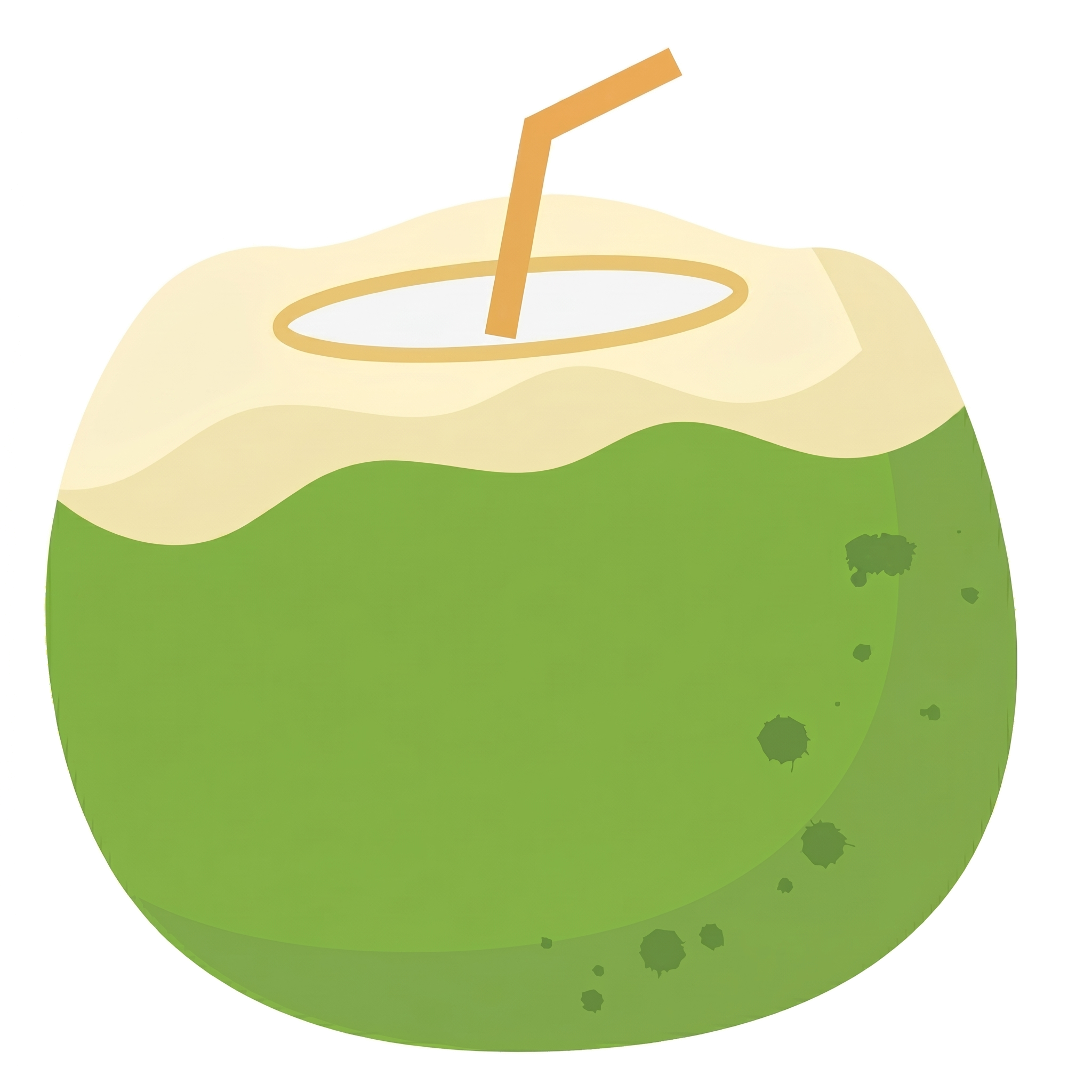 Buko young coconut illustration